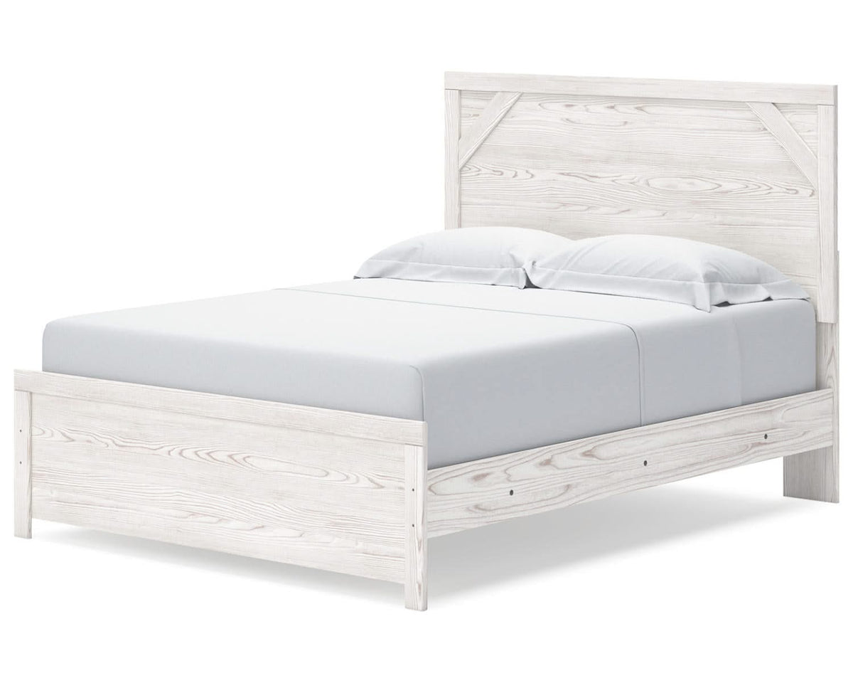 Cama y cómoda Gerridan Queen con paneles
