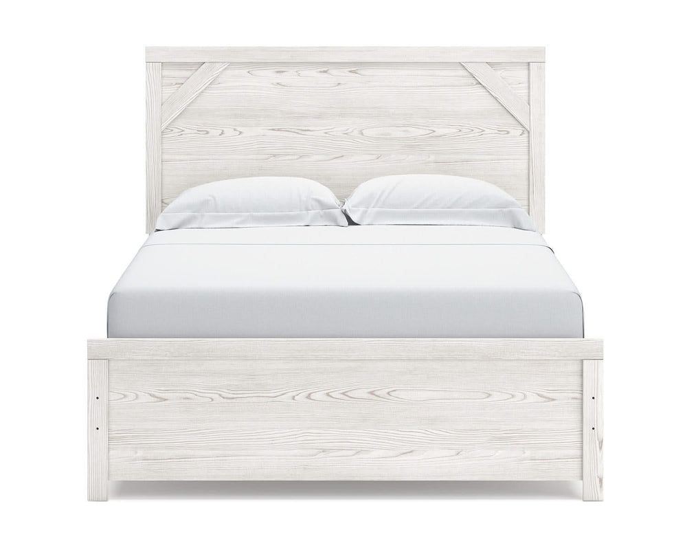 Cama y cómoda Gerridan Queen con paneles
