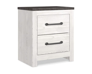 Gerridan King Panel Bed with Mirrored Dresser and Nightstand