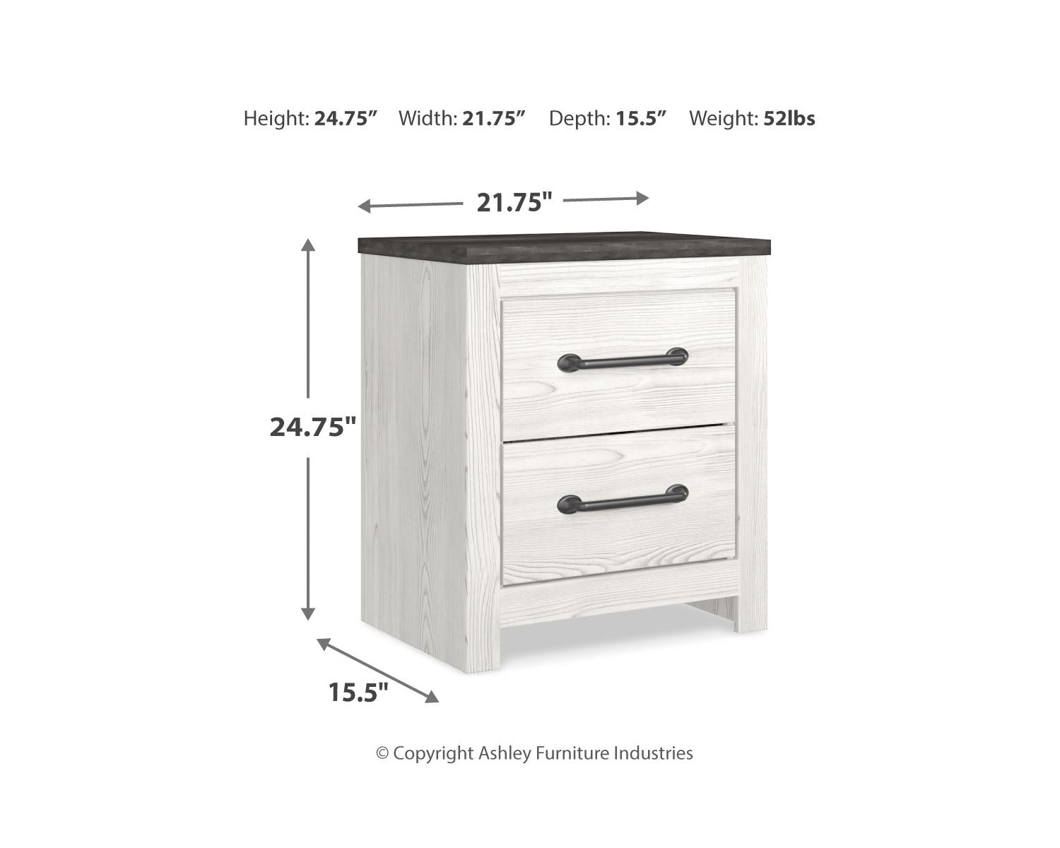 Gerridan King Panel Bed, Chest and 2 Nightstands