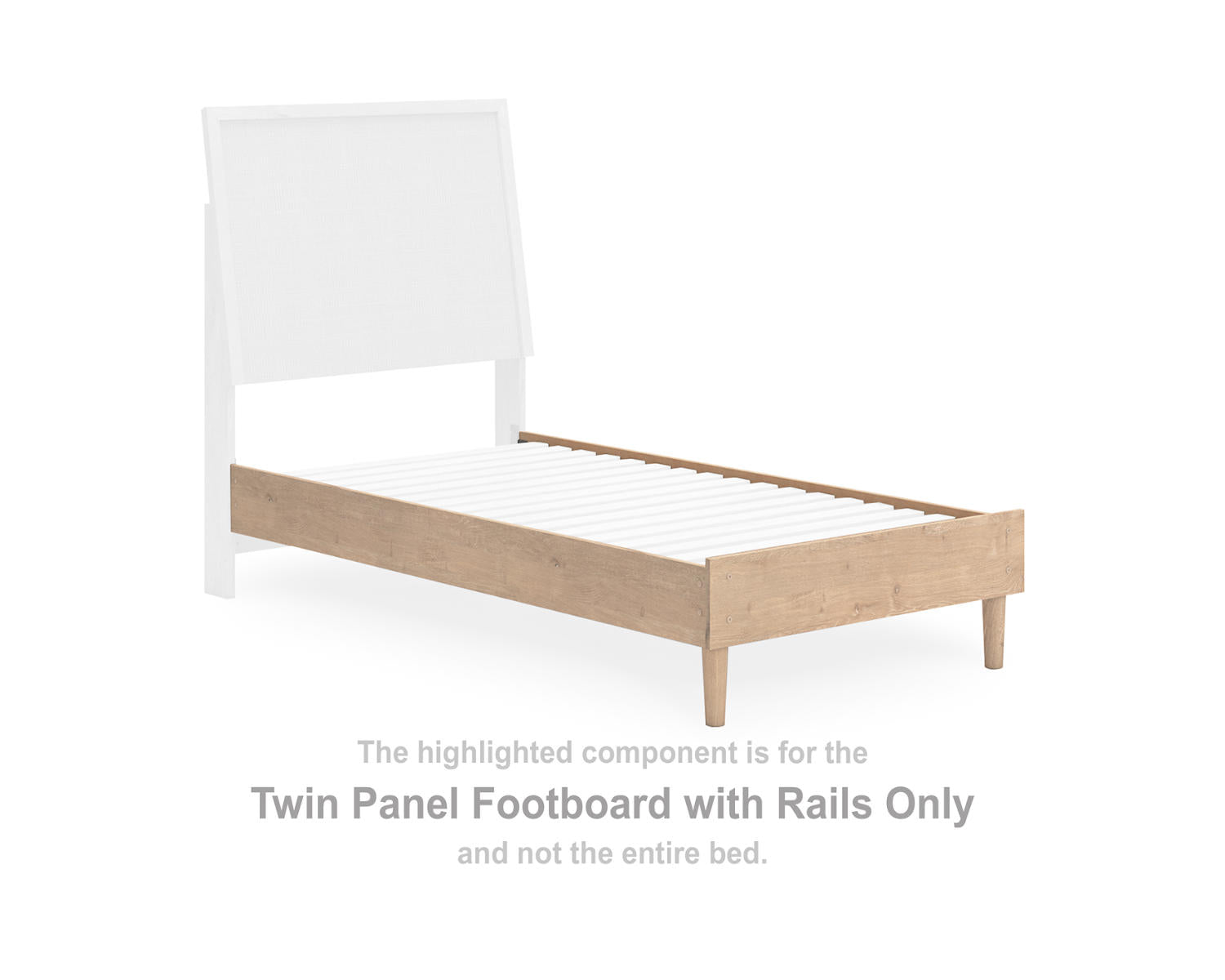 Cielden Twin Panel Footboard with Rails