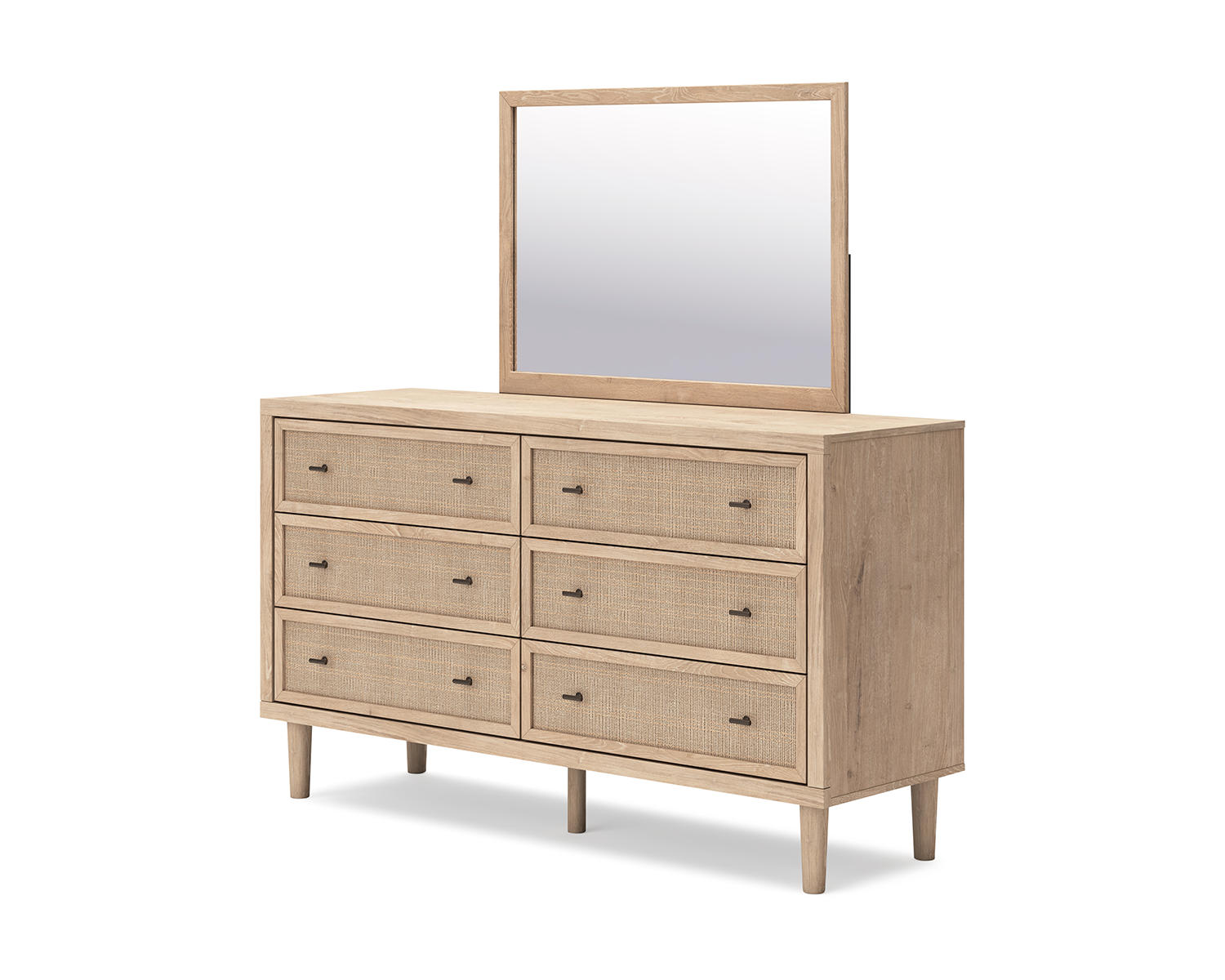 Cielden Queen Panel Bed, Dresser and Mirror