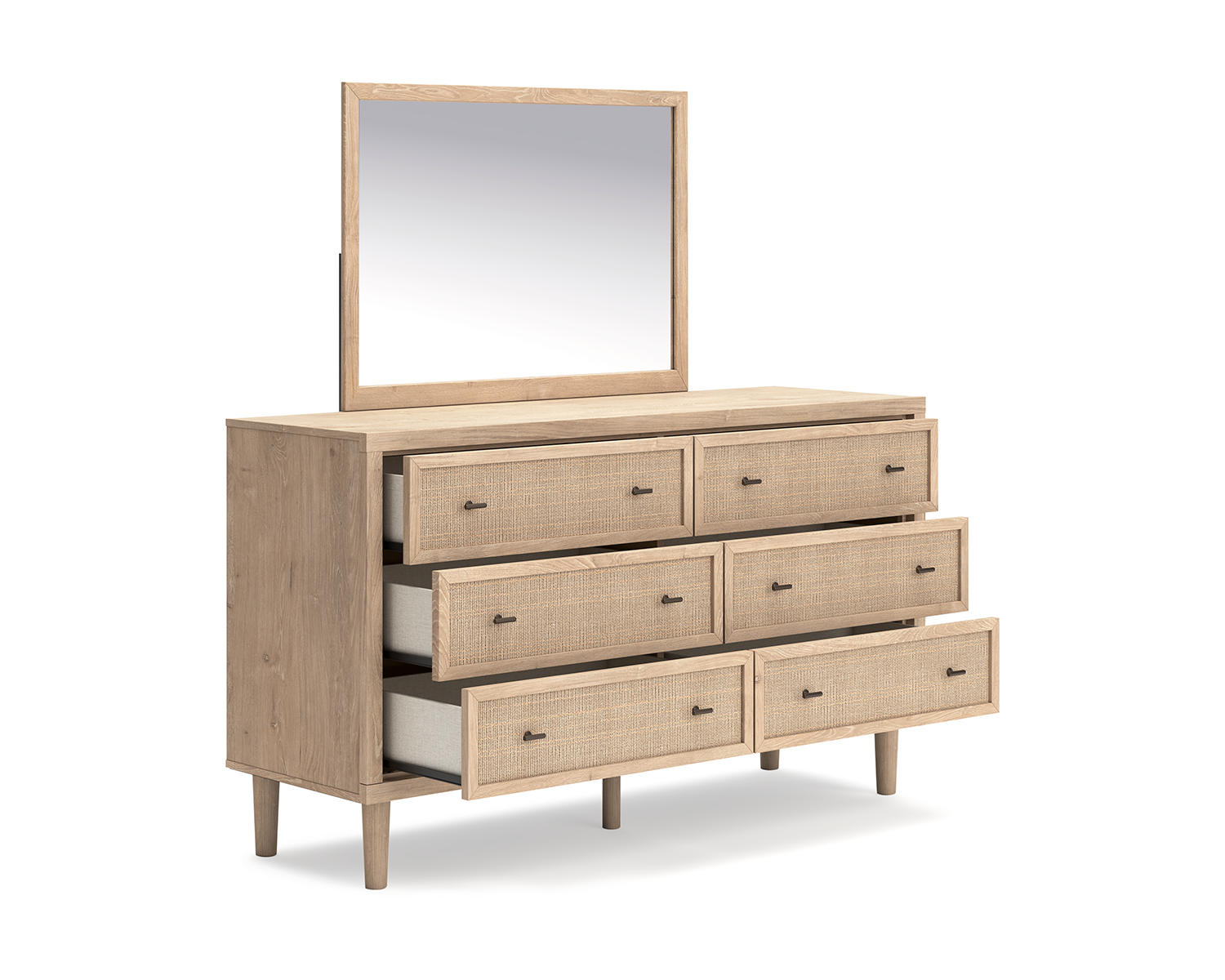 Cielden King Panel Bed, Dresser and Mirror