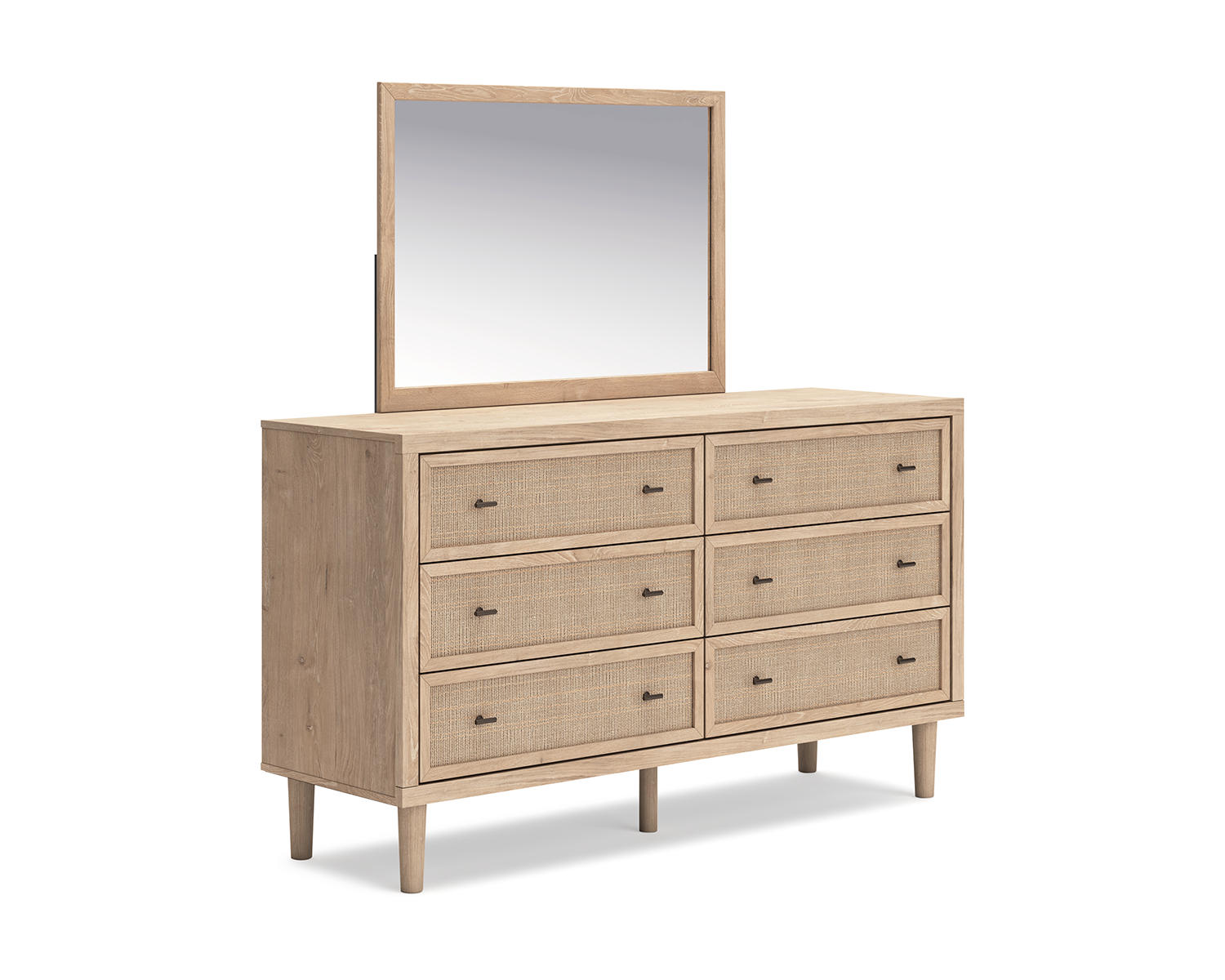 Cielden King Panel Bed, Dresser and Mirror