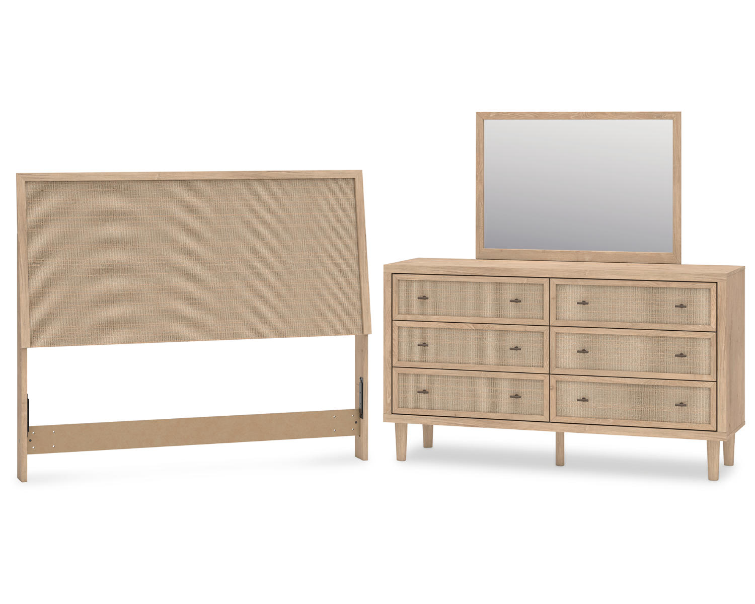 Cielden Queen Panel Headboard, Dresser and Mirror