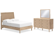 Cielden Full Panel Bed, Dresser and Mirror