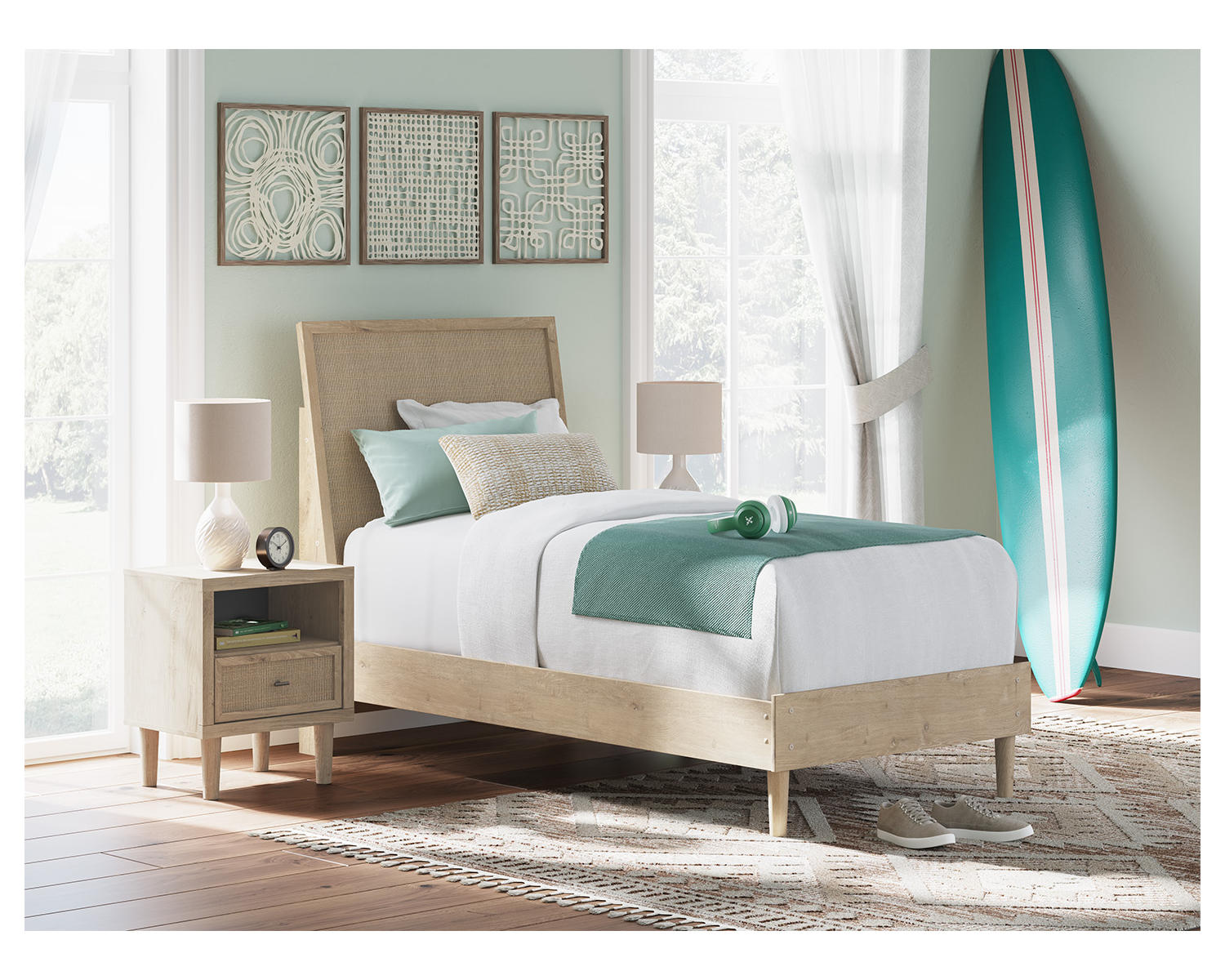 Cielden Twin Panel Bed