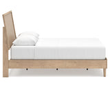 Cama Queen con paneles, cómoda y mesita de noche Cielden