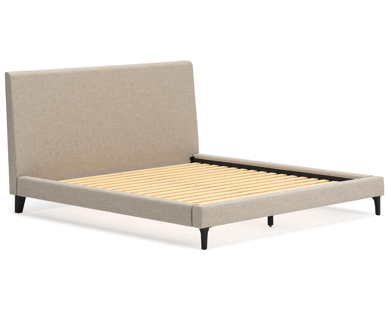 Cielden King Upholstered Bed with Roll Slats
