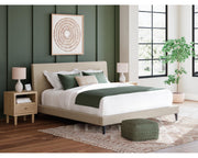 Cielden King Upholstered Bed with Roll Slats