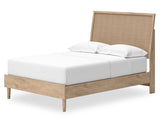 Cama completa con paneles, tocador y espejo Cielden