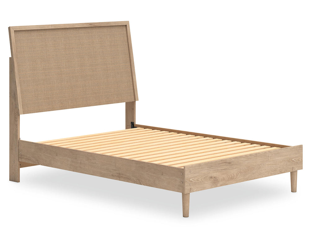 Cama completa con paneles, tocador y espejo Cielden