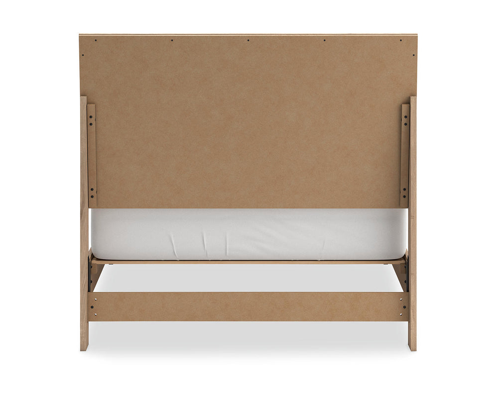 Cama completa con paneles, tocador y espejo Cielden