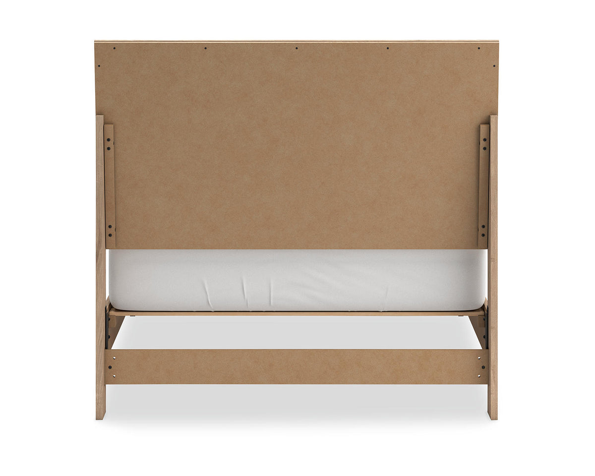Cama completa con paneles, tocador y espejo Cielden