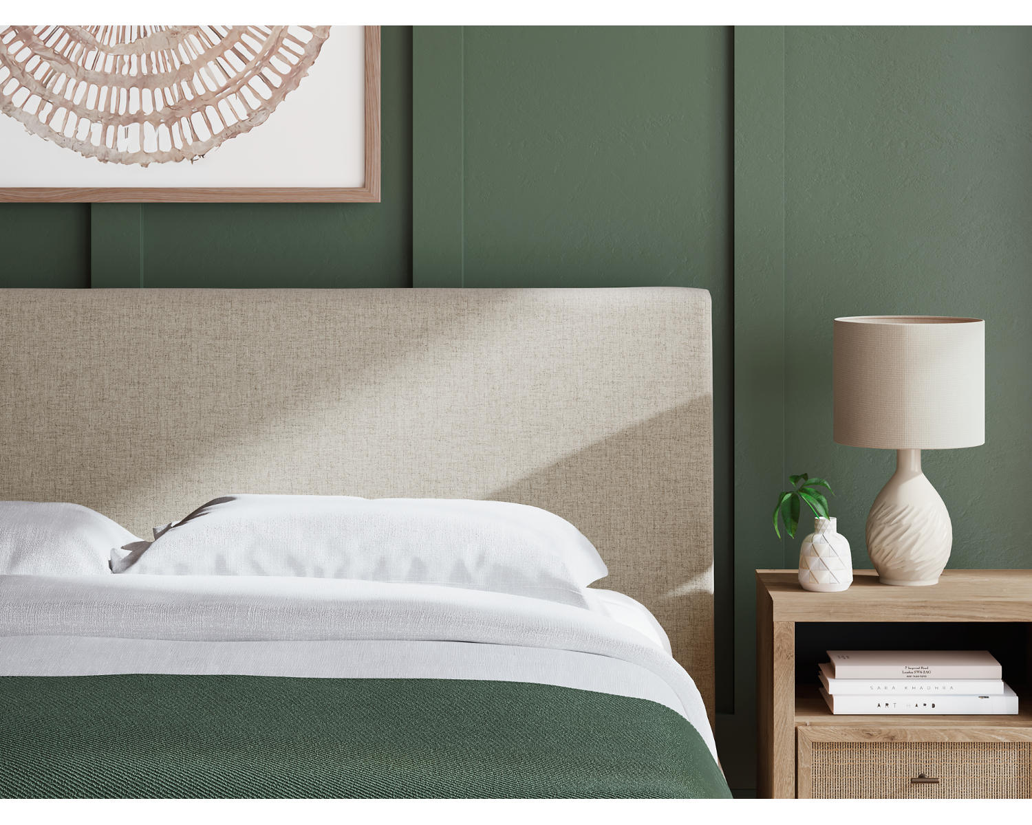 Cielden California King Upholstered Bed with Roll Slats