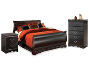 Huey Vineyard Full Sleigh Bed, Chest and Nightstand