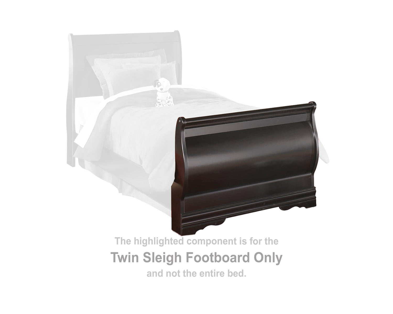 Huey Vineyard Twin Sleigh Footboard