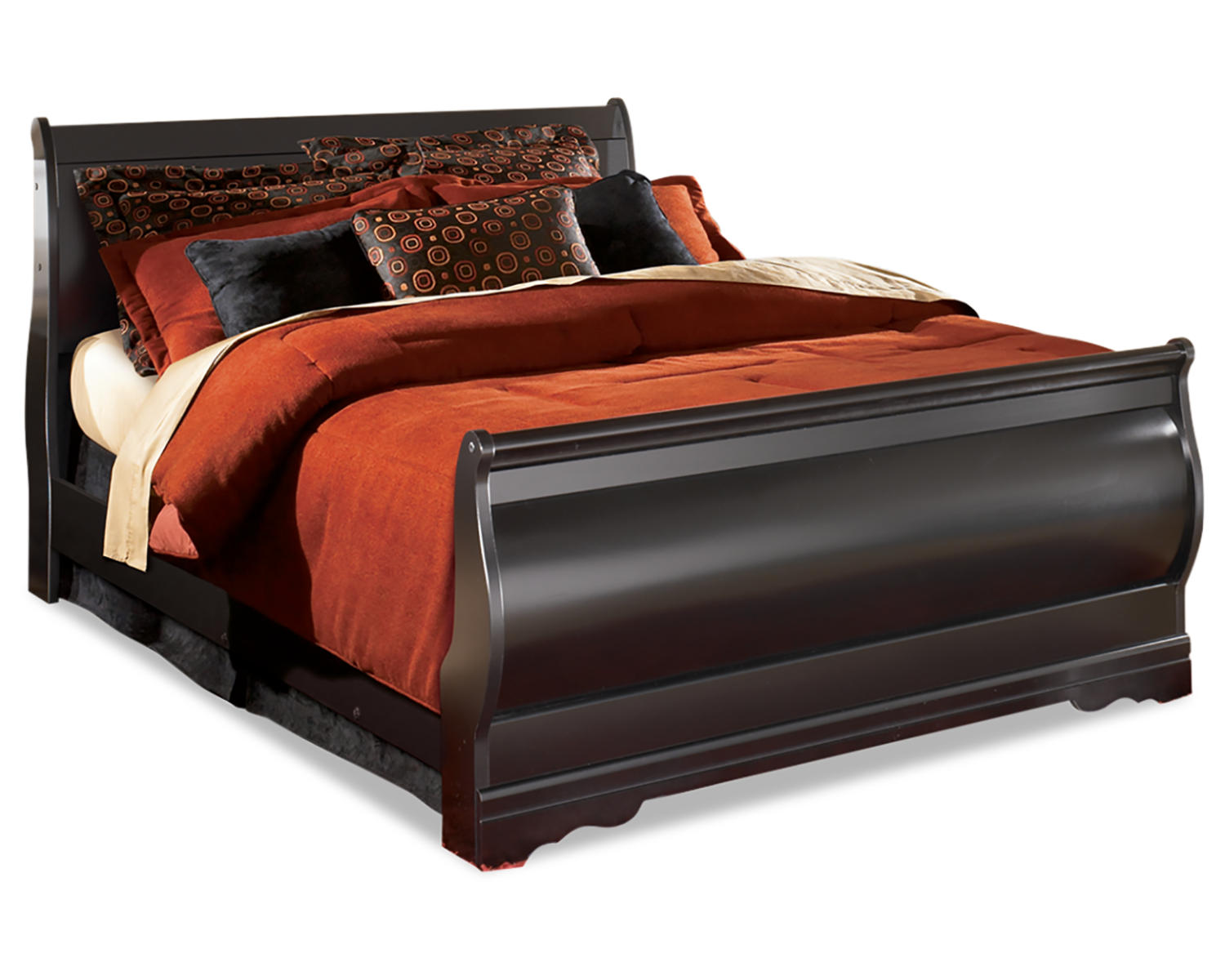 Huey Vineyard Full Sleigh Bed, Chest and 2 Nightstands