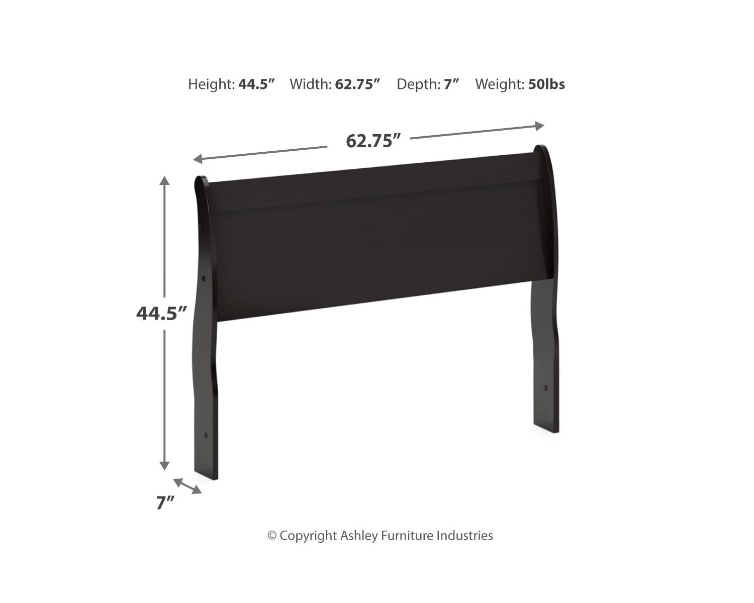Huey Vineyard Queen Sleigh Headboard, Dresser and Mirror