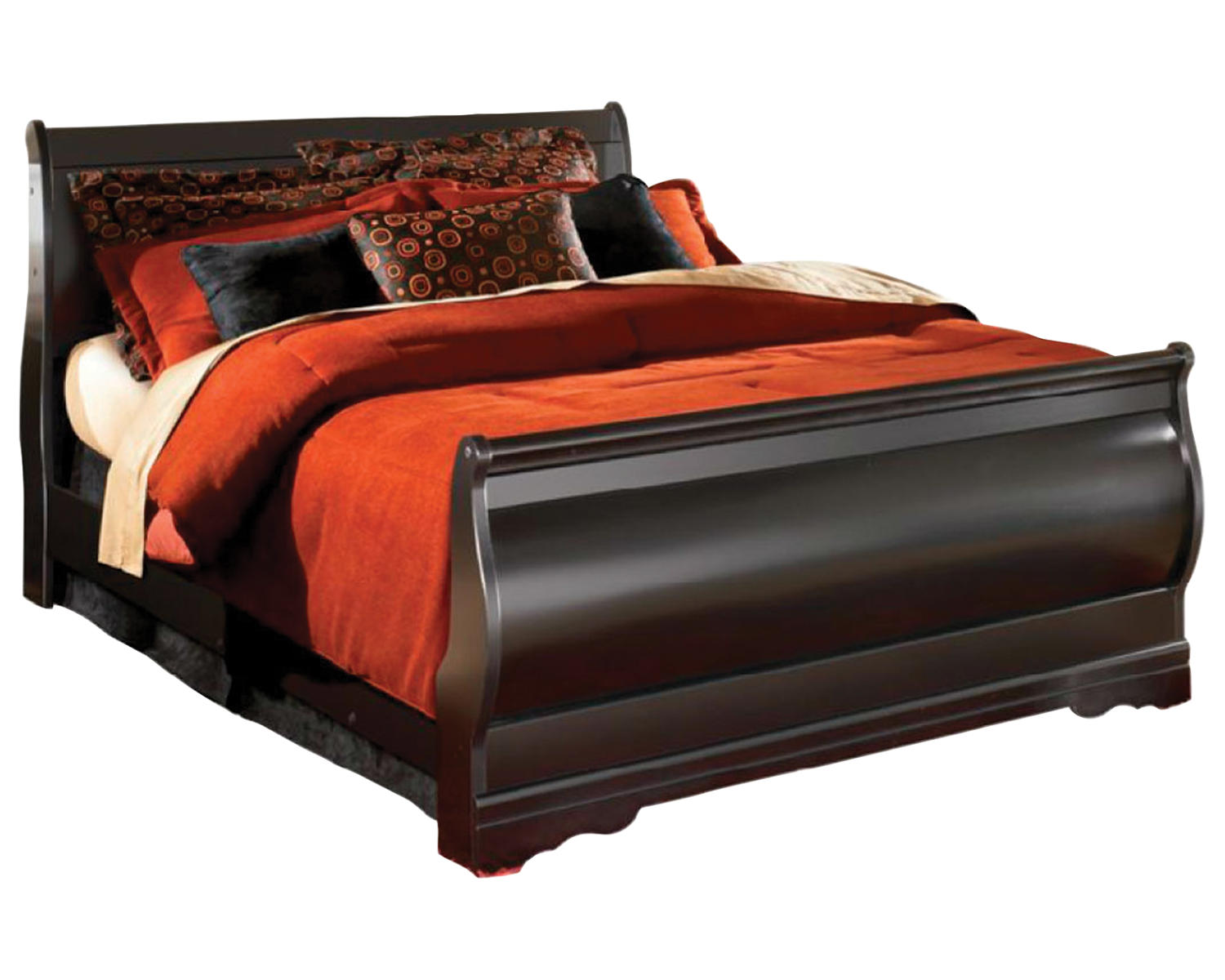 Huey Vineyard Full Sleigh Bed, Chest and Nightstand