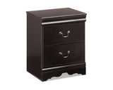 Huey Vineyard Full Sleigh Bed with Mirrored Dresser and 2 Nightstands