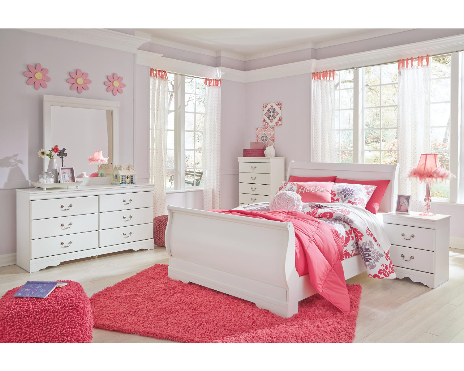 Anarasia Full Sleigh Bed