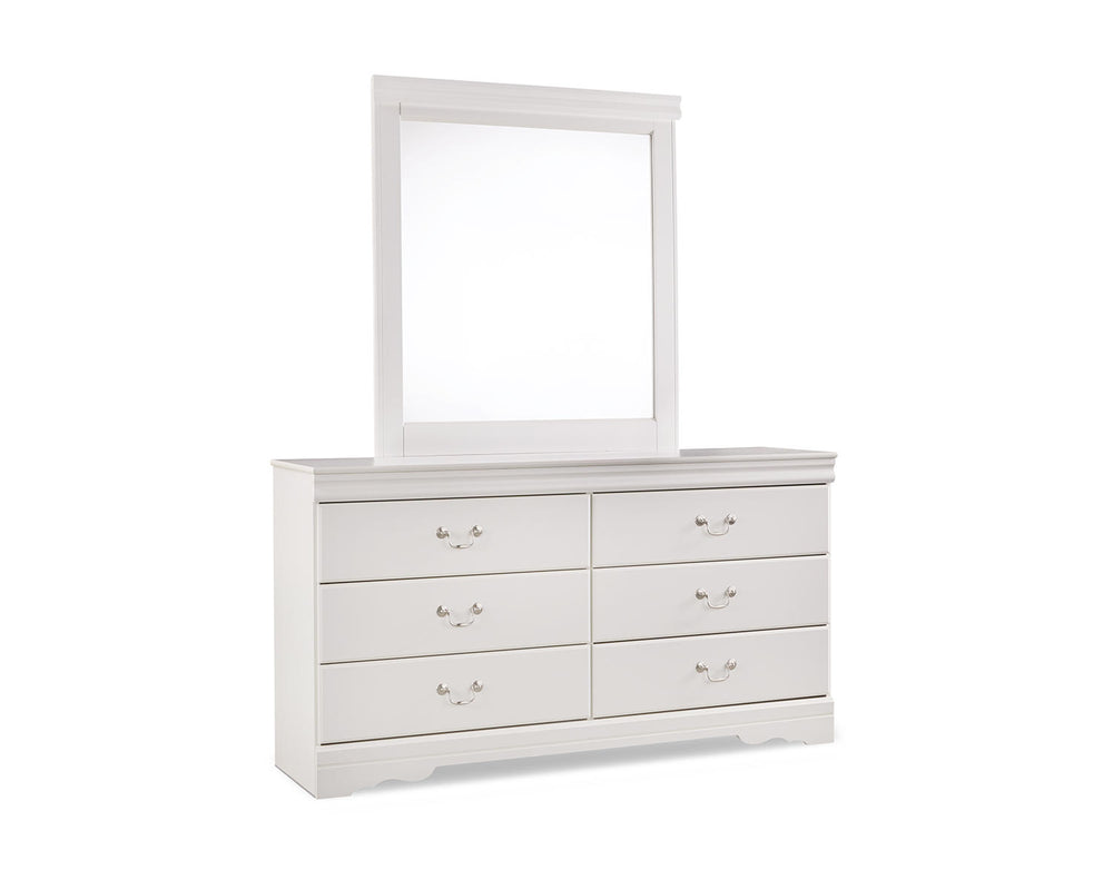 Anarasia Queen Sleigh Bed, Dresser and Mirror