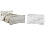 Anarasia Queen Sleigh Bed and Dresser