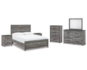 Bronyan Queen Panel Bed, Dresser, Mirror, Chest and 2 Nightstands