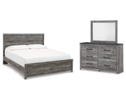 Bronyan King Panel Bed, Dresser and Mirror