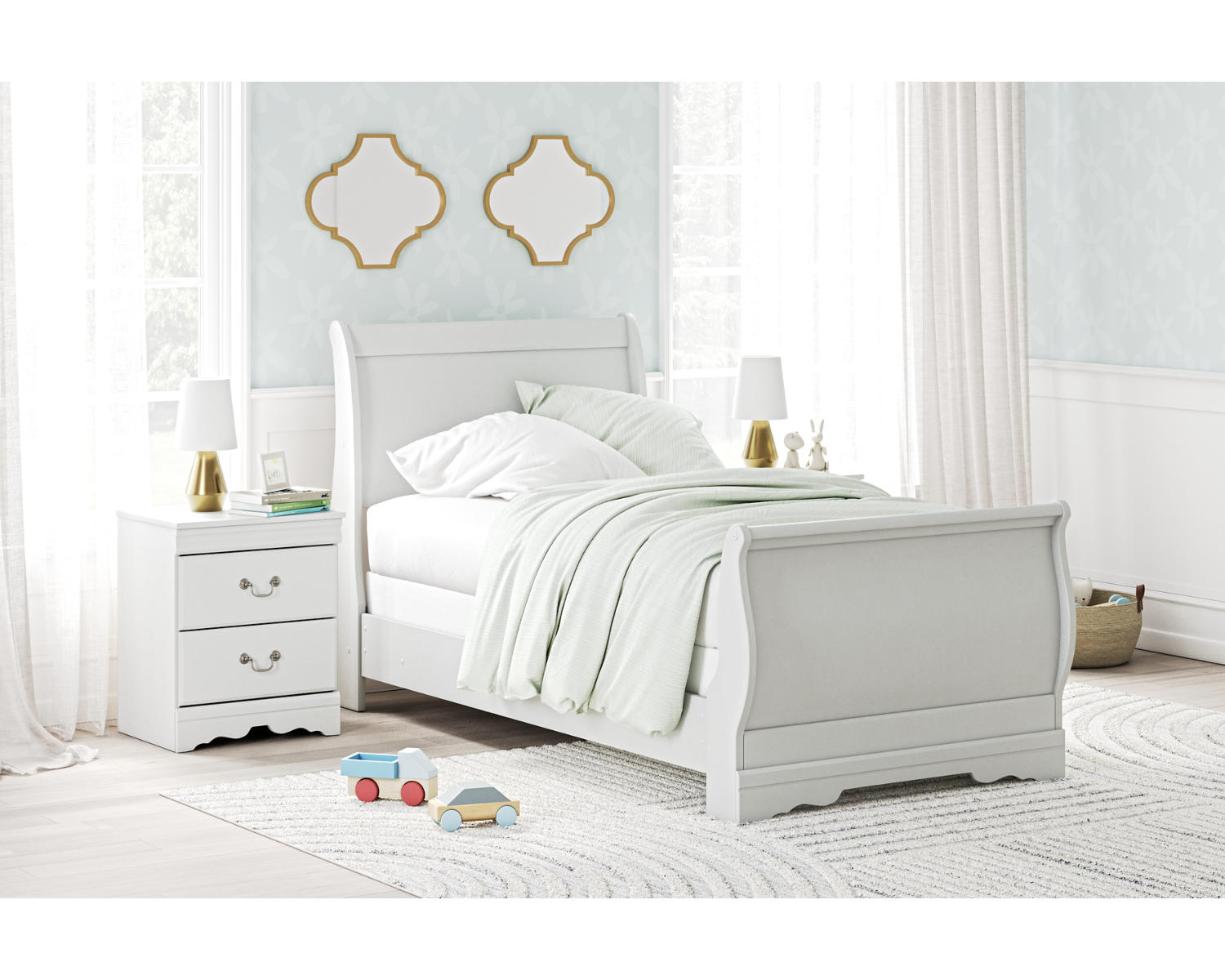Anarasia Twin Sleigh Bed