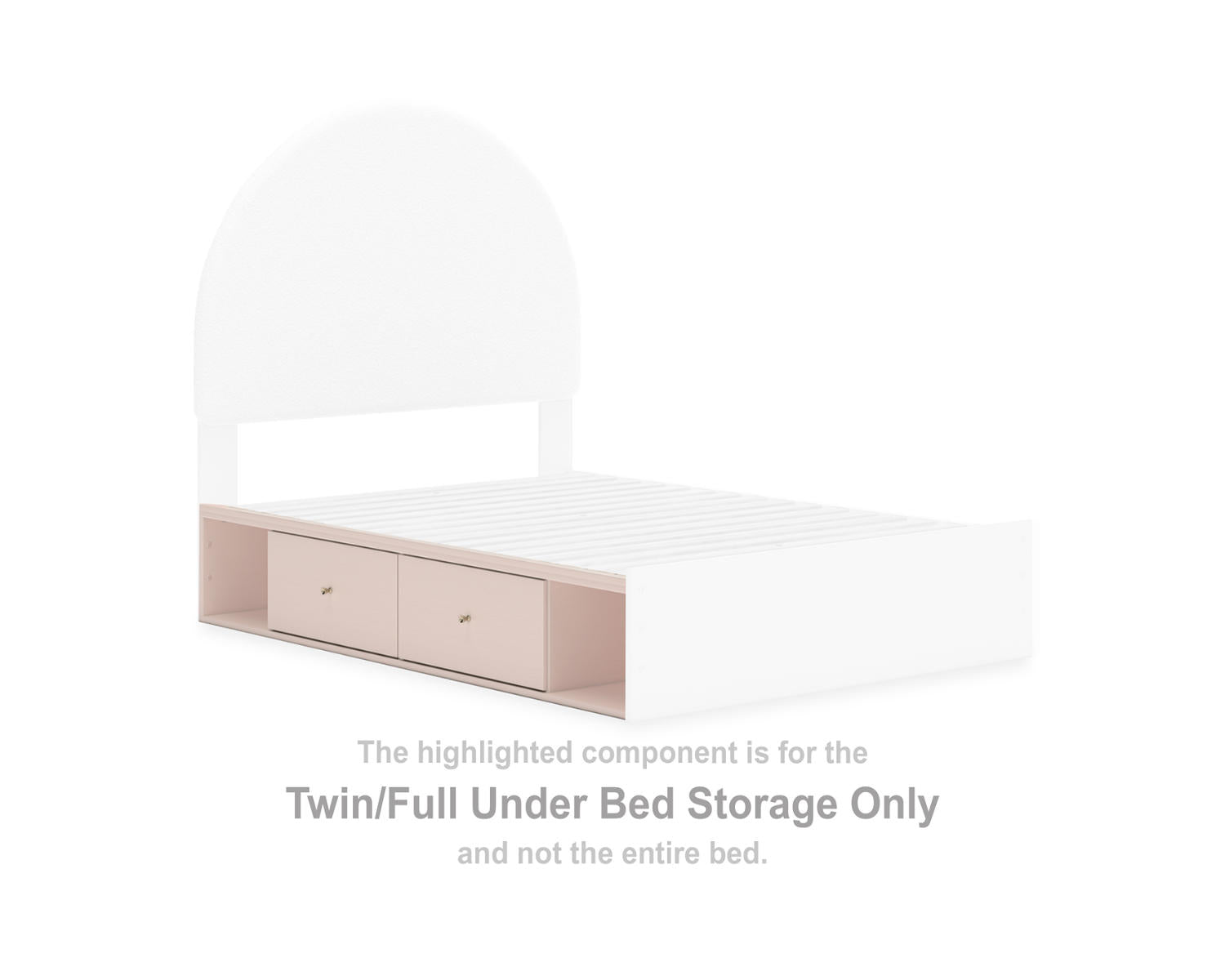 Wistenpine Twin/Full Under Bed Storage