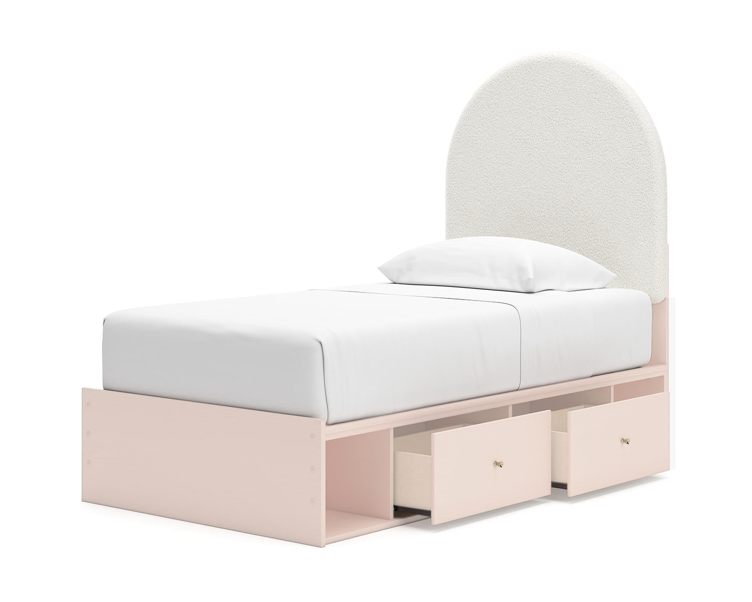 Wistenpine Twin Upholstered Panel Bed with Storage