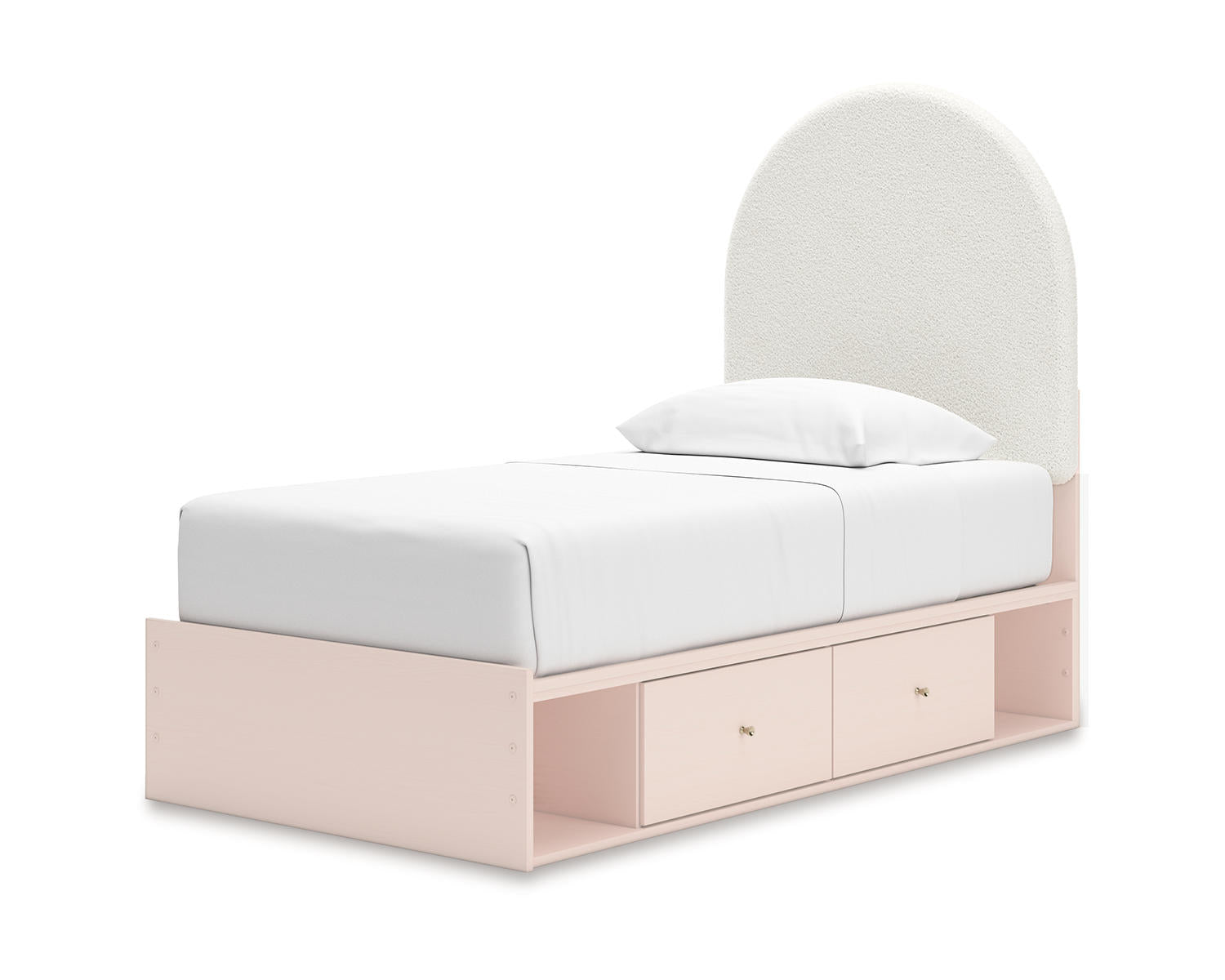 Wistenpine Twin Upholstered Panel Bed with Storage