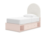 Wistenpine Twin Upholstered Panel Bed with Storage