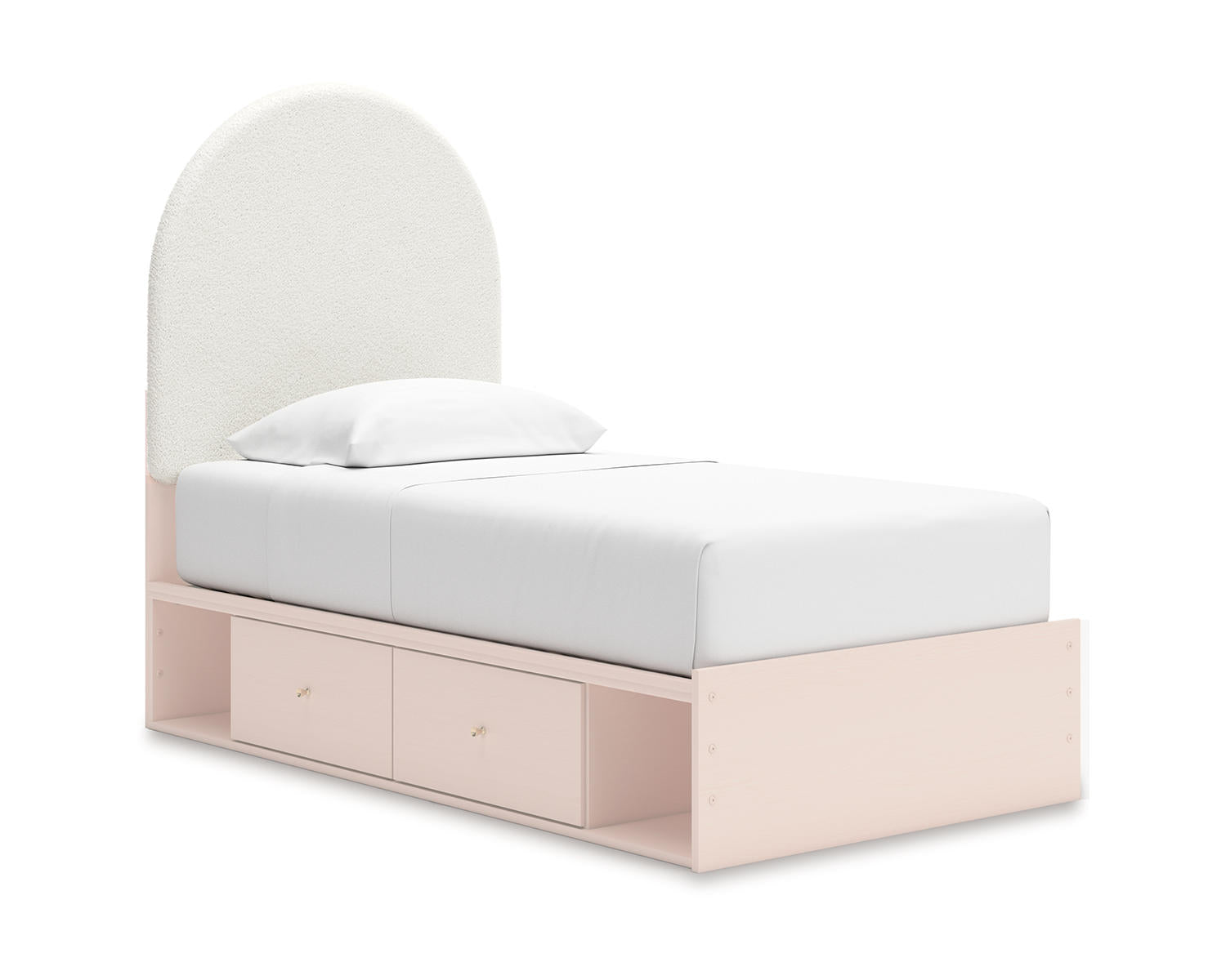 Wistenpine Twin Upholstered Panel Bed with Storage