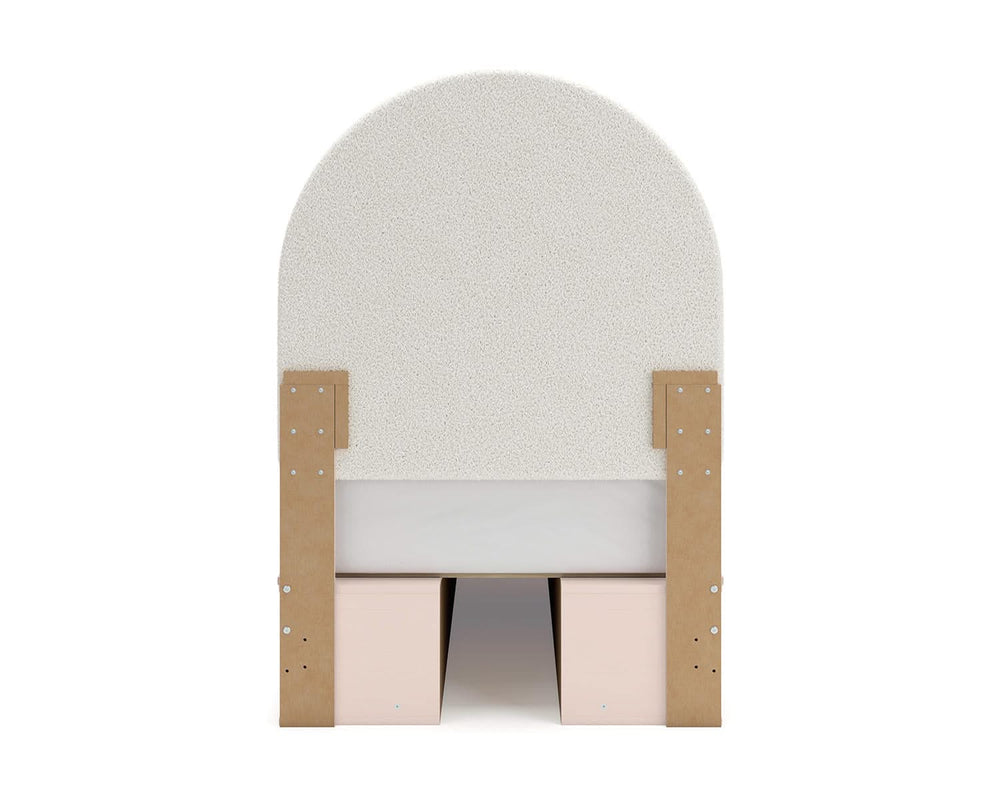 Wistenpine Twin Upholstered Panel Bed with Storage