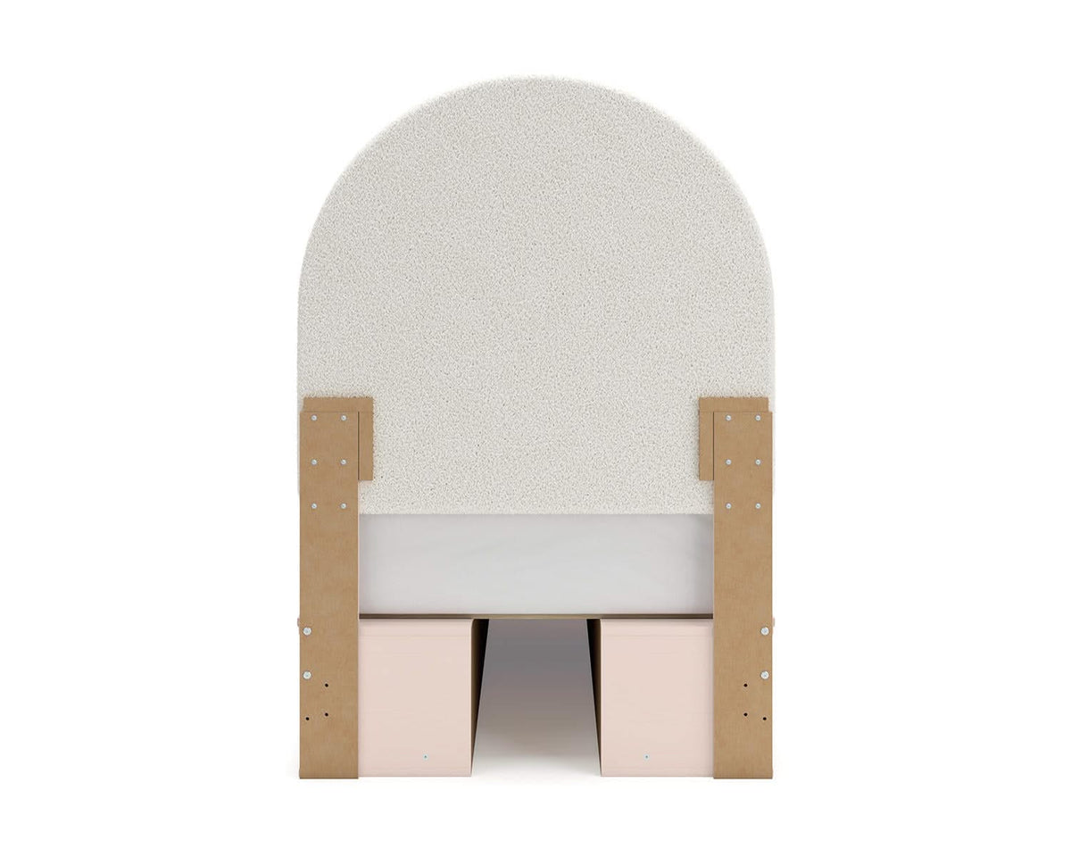 Wistenpine Twin Upholstered Panel Bed with Storage