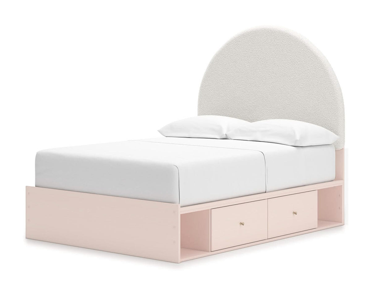 Wistenpine Full Upholstered Panel Bed with Storage