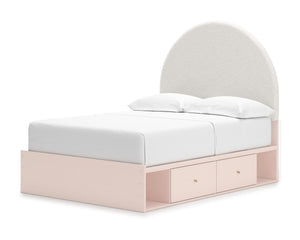 Wistenpine Full Upholstered Panel Bed with Storage
