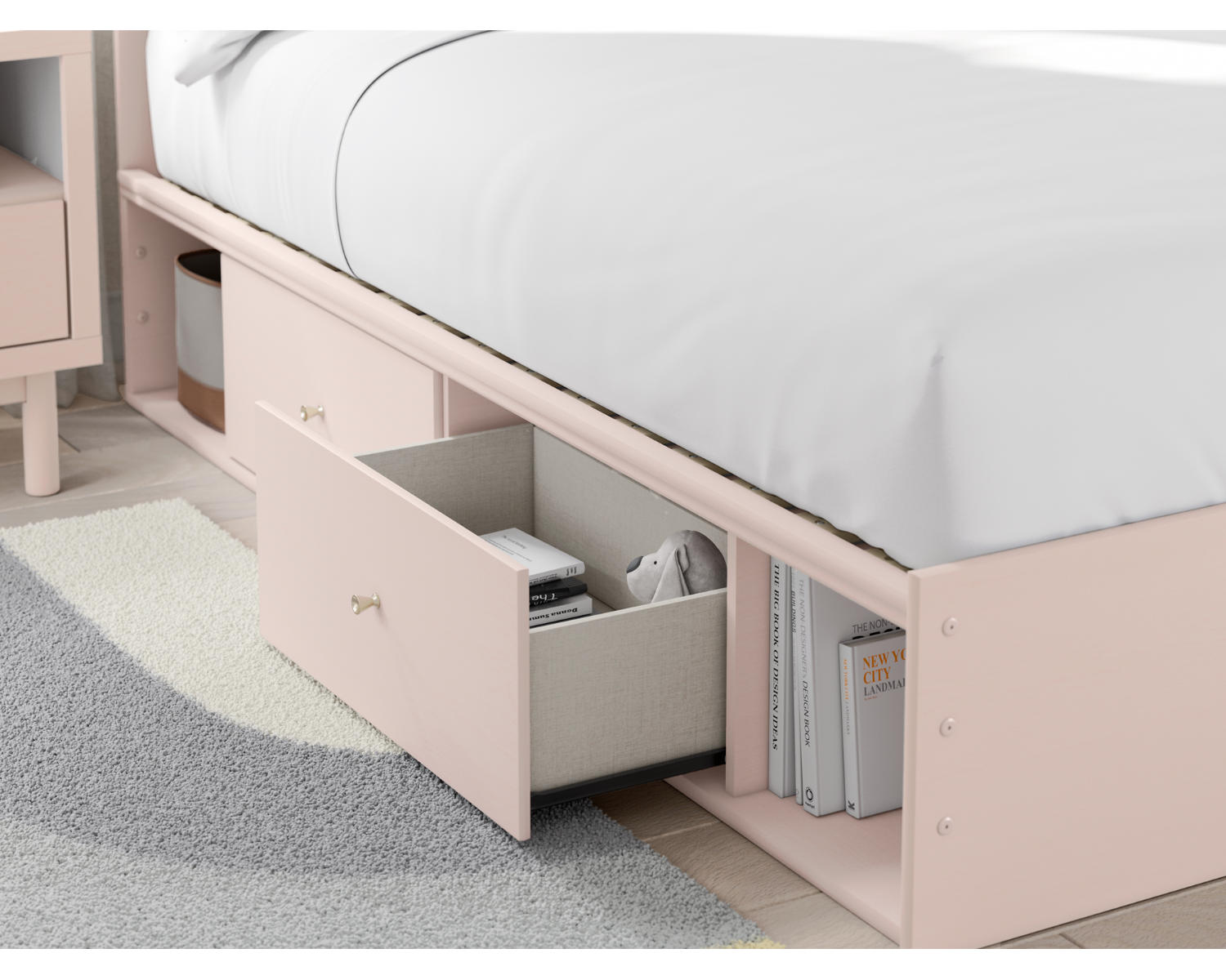 Wistenpine Full Upholstered Panel Bed with Storage