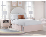 Wistenpine Full Upholstered Panel Bed with Storage
