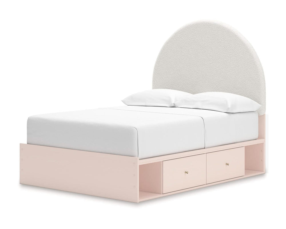 Wistenpine Full Upholstered Panel Bed with Storage