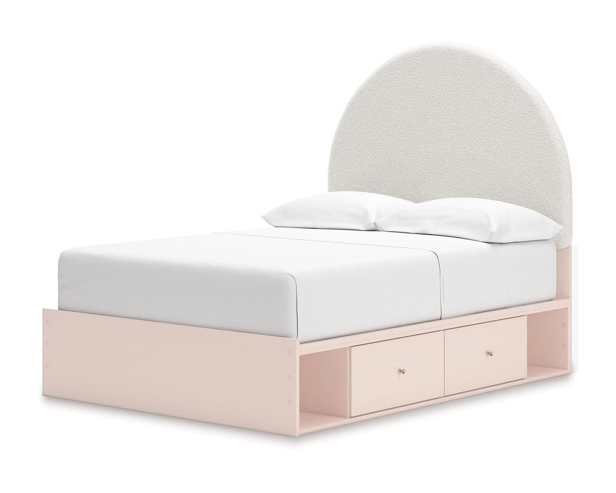 Wistenpine Full Upholstered Panel Bed with Storage