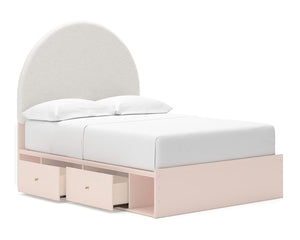 Wistenpine Full Upholstered Panel Bed with Storage