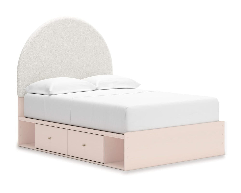 Wistenpine Full Upholstered Panel Bed with Storage