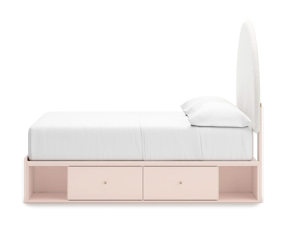 Wistenpine Full Upholstered Panel Bed with Storage