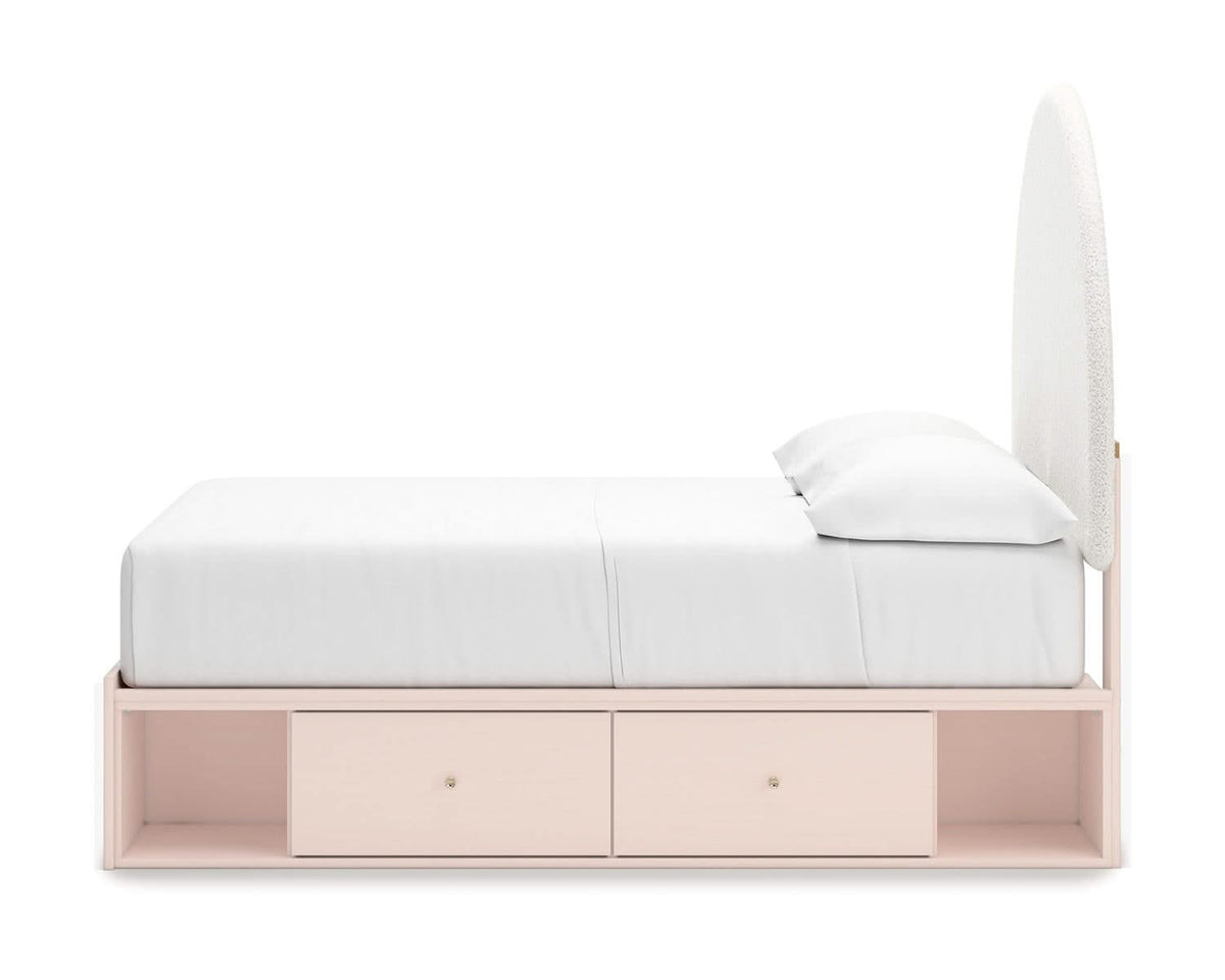 Wistenpine Full Upholstered Panel Bed with Storage