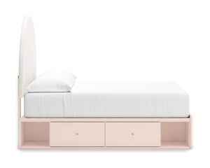 Wistenpine Full Upholstered Panel Bed with Storage