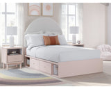 Wistenpine Full Upholstered Panel Bed with Storage
